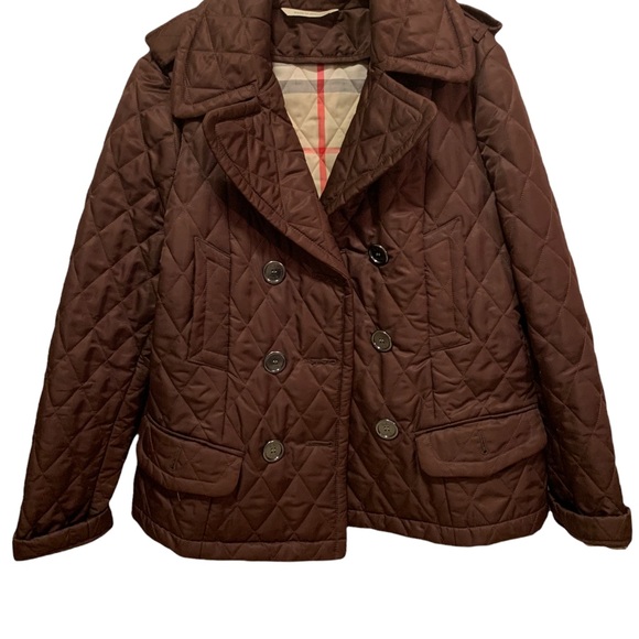 BURBERRY LONDON Women’s Brown Quilted Jacket Size: Large - Picture 14 of 14